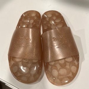 Rose gold Ulyssa COACH Slides